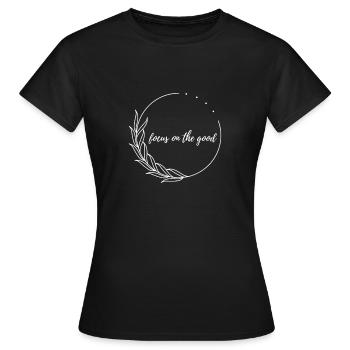 focus on the good - Women's T-Shirt - black - Front - AI Model Female 172 dark (172cm)