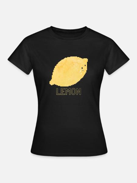Lemon - Frauen T-Shirt - Schwarz