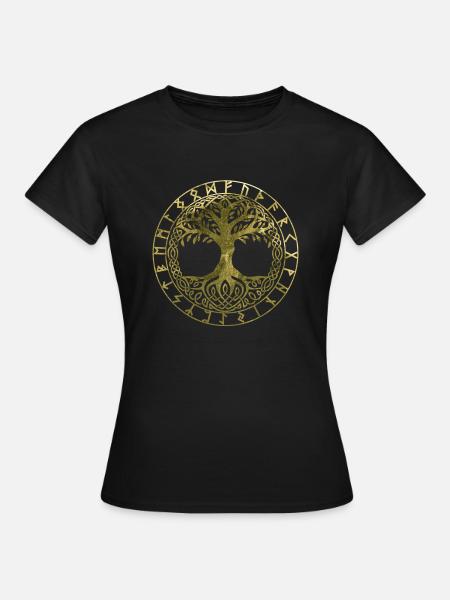 Yggdrasil - Frauen T-Shirt - Schwarz