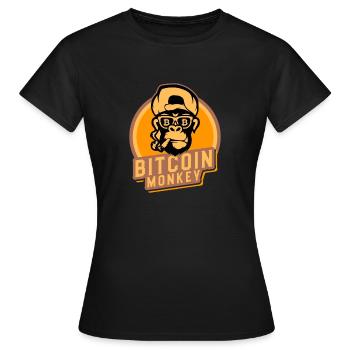 bitcoin monkey - Frauen T-Shirt - Schwarz - Vorne - AI Model Female 172 dark (172cm)