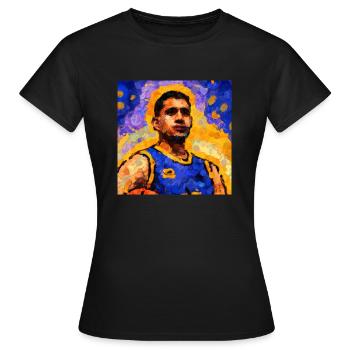 Basketball Malerei - Frauen T-Shirt - Schwarz - Vorne - AI Model Female 172 dark (172cm)