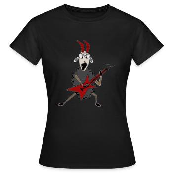 Hardrock Bock - T-shirt Femme - noir - Devant - AI Model Female 172 dark (172cm)