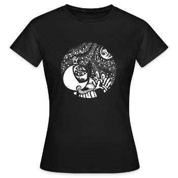Spaceman - T-shirt Femme - noir - Devant - AI Model Female 172 dark (172cm)