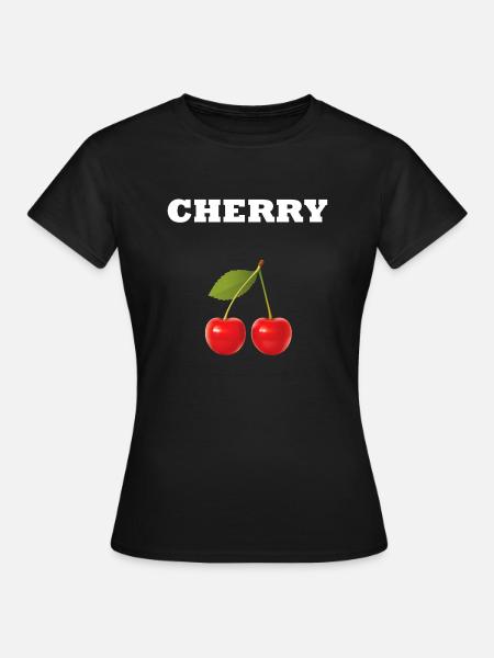 CHERRY STYLE - Frauen T-Shirt - Schwarz
