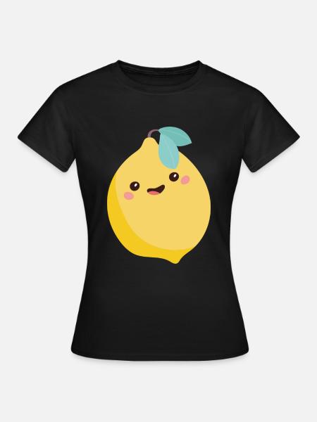 Zitrone - Frauen T-Shirt - Schwarz