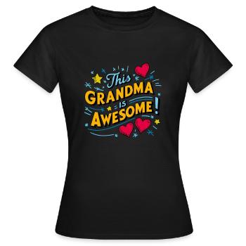 Grand-mère est la meilleure arrière-grand-mère - T-shirt Femme - noir - Devant - AI Model Female 172 dark (172cm)