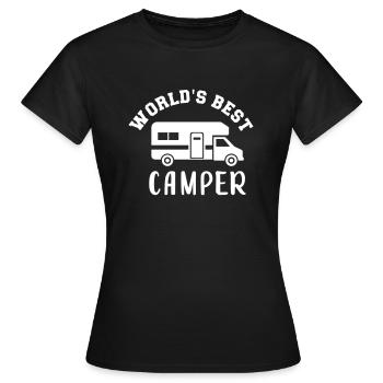Wohnmobil - Frauen T-Shirt - Schwarz - Vorne - AI Model Female 172 dark (172cm)