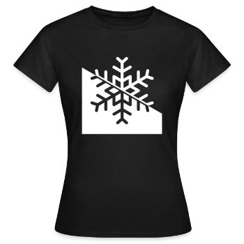 Flocon de neige - T-shirt Femme - noir - Devant - AI Model Female 172 dark (172cm)