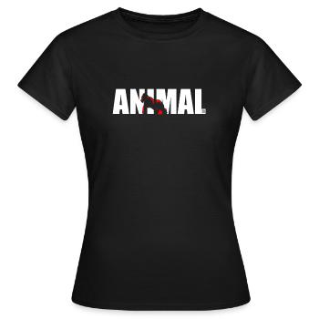 Animal Work Out Weight Lifting Gym - Women's T-Shirt - black - Front - AI Model Female 172 dark (172cm)