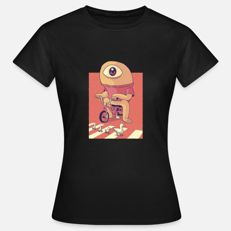 Cyclops Alien Tshirt Geschenkidee - Frauen T-Shirt - Schwarz