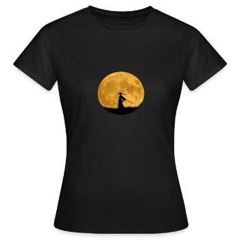 Samurai - Frauen T-Shirt - Schwarz - Vorne - AI Model Female 172 dark (172cm)