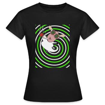 Mouton Stoner - T-shirt Femme - noir - Devant - AI Model Female 172 dark (172cm)