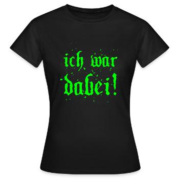 ich war dabei! Splitter - Frauen T-Shirt - Schwarz - Vorne - AI Model Female 172 dark (172cm)