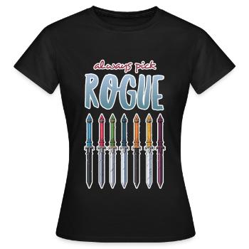 Choisissez toujours Rogue - T-shirt Femme - noir - Devant - AI Model Female 172 dark (172cm)