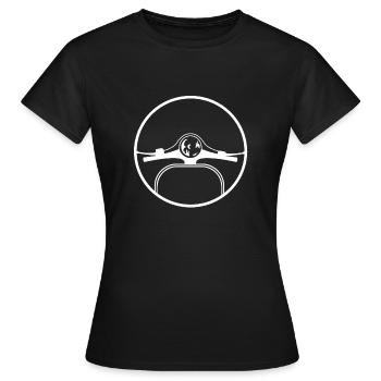 Cadeau pour Schwalbe Simson - T-shirt Femme - noir - Devant - AI Model Female 172 dark (172cm)