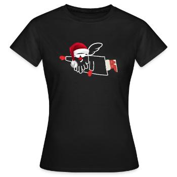 Rocher Claus - T-shirt Femme - noir - Devant - AI Model Female 172 dark (172cm)