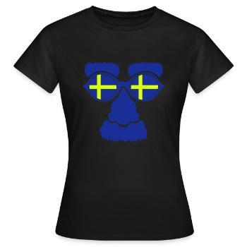 Schweden Sweden - Frauen T-Shirt - Schwarz - Vorne - AI Model Female 172 dark (172cm)
