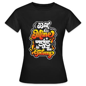 Kohle Spitzhacke Grube - Frauen T-Shirt - Schwarz - Vorne - AI Model Female 172 dark (172cm)