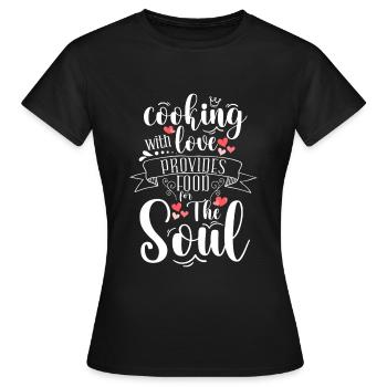 Koch Restaurant Beruf Gastronomie - Frauen T-Shirt - Schwarz - Vorne - AI Model Female 172 dark (172cm)