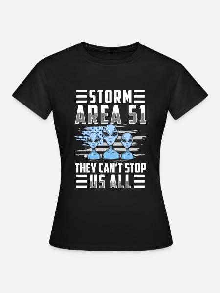 Ufo Lustig Außerirdisch Planet - Frauen T-Shirt - Schwarz