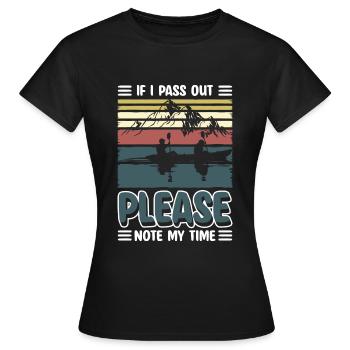 Boot Ruder Steuermann - Frauen T-Shirt - Schwarz - Vorne - AI Model Female 172 dark (172cm)