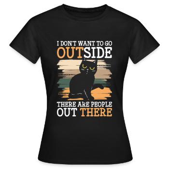 Hass Hassmensch Gemein - Frauen T-Shirt - Schwarz - Vorne - AI Model Female 172 dark (172cm)