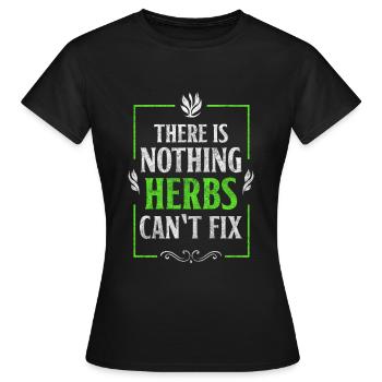 Potion Druid Naturopath - Women's T-Shirt - black - Front - AI Model Female 172 dark (172cm)