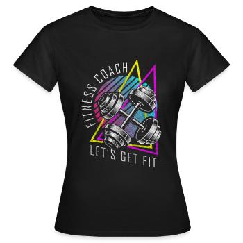 Développé couché de force de l’entraîneur - T-shirt Femme - noir - Devant - AI Model Female 172 dark (172cm)