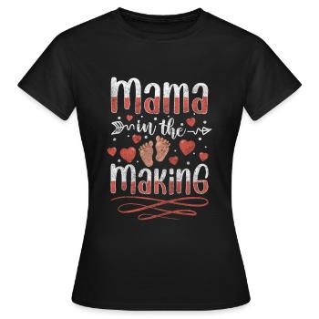 Baby Mom Offspring Belly - Women's T-Shirt - black - Front - AI Model Female 172 dark (172cm)