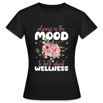 Wellness Meditation Urlaub - Frauen T-Shirt - Schwarz - Vorne - AI Model Female 172 dark (172cm)