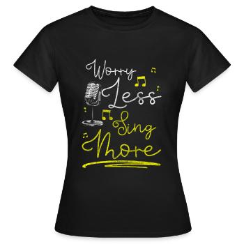 Musiciens de rue, Arts, Divertissement, Comédie musicale - T-shirt Femme - noir - Devant - AI Model Female 172 dark (172cm)