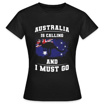 Outback Känguru Metropole - Frauen T-Shirt - Schwarz - Vorne - AI Model Female 172 dark (172cm)