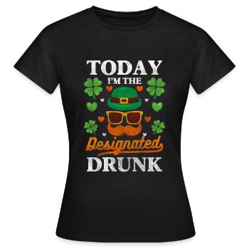 Vacanciers en Irlande - T-shirt Femme - noir - Devant - AI Model Female 172 dark (172cm)