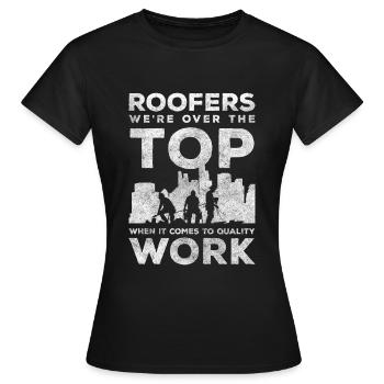 Guilde des maîtres couvreurs couvreurs - T-shirt Femme - noir - Devant - AI Model Female 172 dark (172cm)