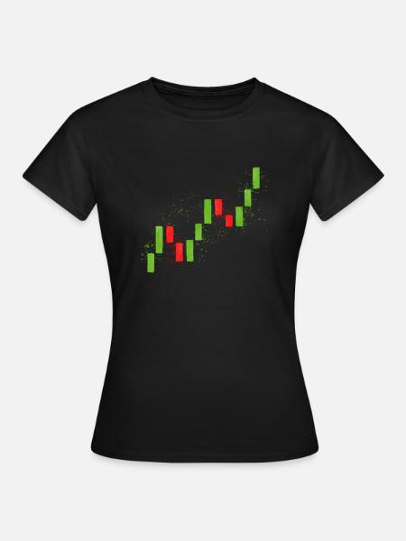 Trading Candlesticks 1 - Frauen T-Shirt - Schwarz