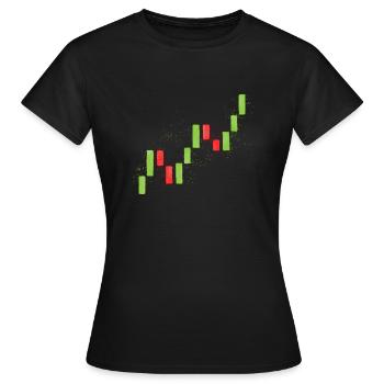 Chandeliers de commerce - T-shirt Femme - noir - Devant - AI Model Female 172 dark (172cm)