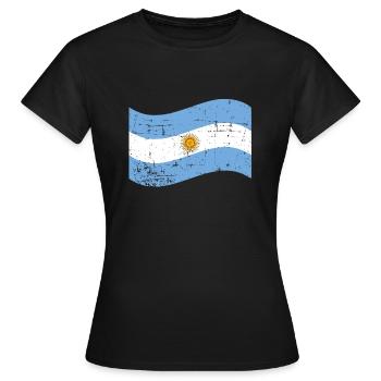 Argentina - Women's T-Shirt - black - Front - AI Model Female 172 dark (172cm)