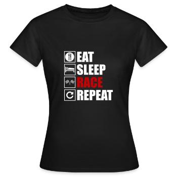 Courses de sport automobile - T-shirt Femme - noir - Devant - AI Model Female 172 dark (172cm)