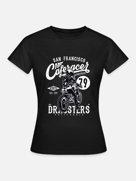 San Francisco Café Racer Motorräder - Frauen T-Shirt - Schwarz