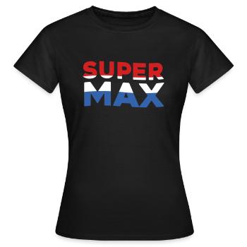 | Super Max Drapeau néerlandais - T-shirt Femme - noir - Devant - AI Model Female 172 dark (172cm)
