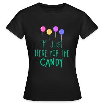 Candy Candy - Women's T-Shirt - black - Front - AI Model Female 172 dark (172cm)