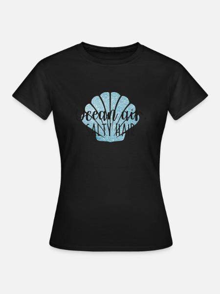 Ocean hair salty hair - Frauen T-Shirt - Schwarz