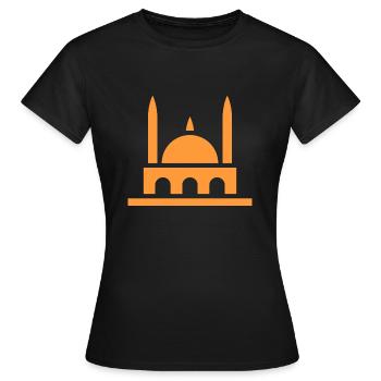 Moschee, Muslim - Frauen T-Shirt - Schwarz - Vorne - AI Model Female 172 dark (172cm)