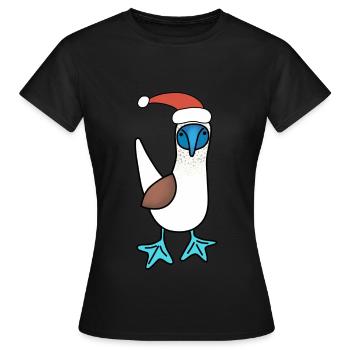Christmas booby - Women's T-Shirt - black - Front - AI Model Female 172 dark (172cm)