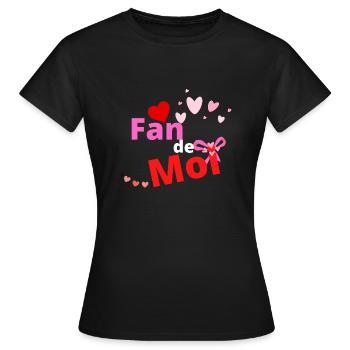 Fan de moi - T-shirt Femme - noir - Devant - AI Model Female 172 dark (172cm)