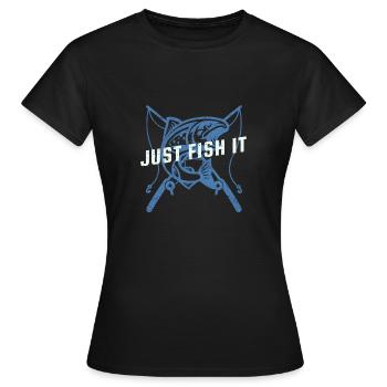 Pêcheur pêcheur - T-shirt Femme - noir - Devant - AI Model Female 172 dark (172cm)
