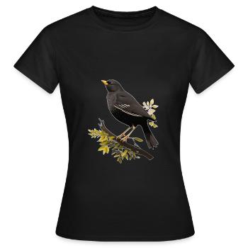 Blackbird - Women's T-Shirt - black - Front - AI Model Female 172 dark (172cm)