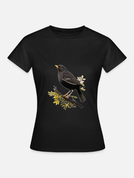 Amsel - Frauen T-Shirt - Schwarz