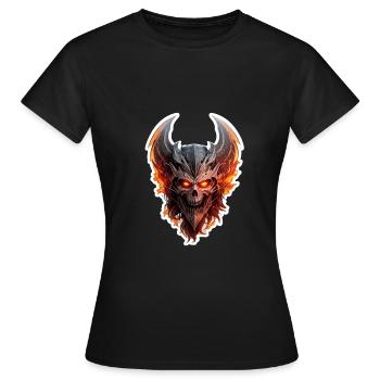 Halloween Ange de la mort - T-shirt Femme - noir - Devant - AI Model Female 172 dark (172cm)