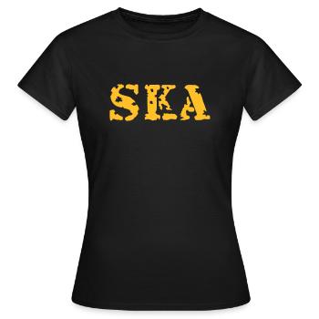 Ska - Frauen T-Shirt - Schwarz - Vorne - AI Model Female 172 dark (172cm)